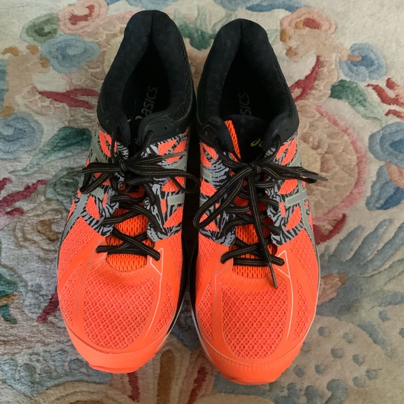 ASICS Gel Cumulus 17 Lite Hot Orange T5E4N Mens Running Shoes Sz 10 - Picture 1 of 12